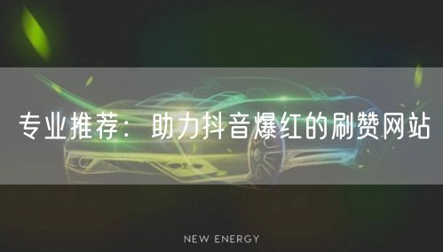 专业推荐:助力抖音爆红的刷赞网站