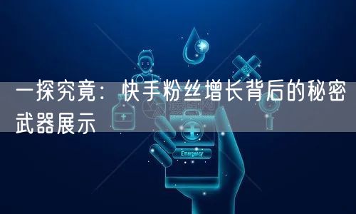 一探究竟：快手粉丝增长背后的秘密武器展示