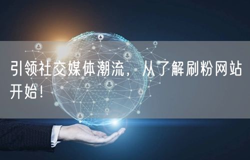 引领社交媒体潮流,从了解刷粉网站开始!