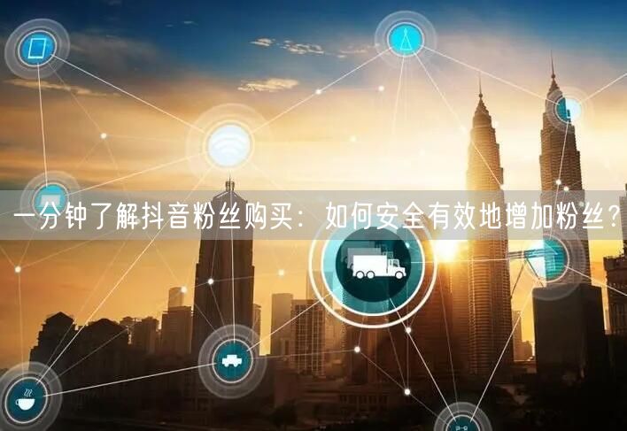 一分钟了解抖音粉丝购买：如何安全有效地增加粉丝？