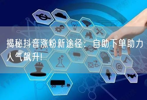 揭秘抖音涨粉新途径:自助下单助力人气飙升!