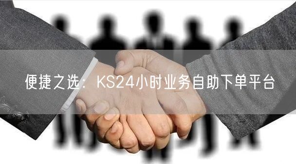便捷之选:KS24小时业务自助下单平台
