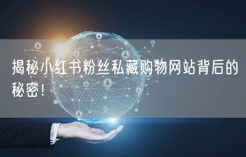 揭秘小红书粉丝私藏购物网站背后的秘密！
