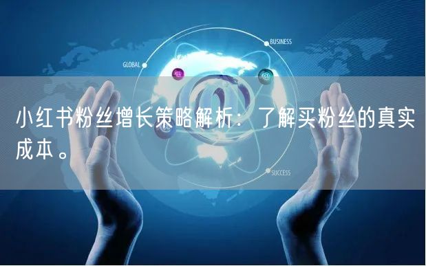 小红书粉丝增长策略解析：了解买粉丝的真实成本。