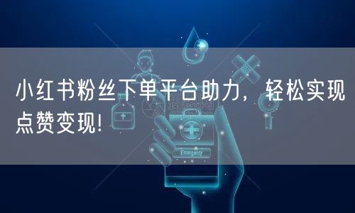 小红书粉丝下单平台助力,轻松实现点赞变现!