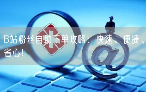 B站粉丝自助下单攻略：快速、便捷、省心！
