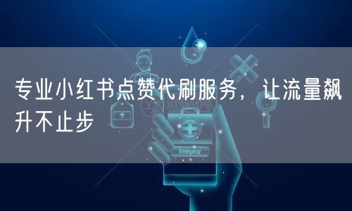 专业小红书点赞代刷服务，让流量飙升不止步