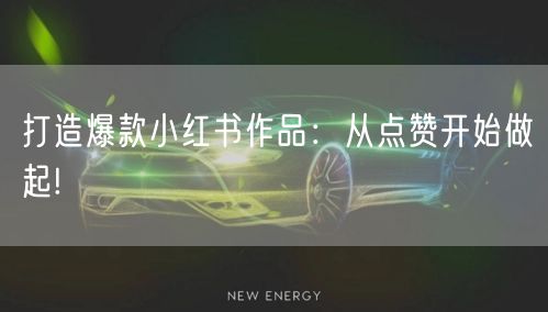 打造爆款小红书作品：从点赞开始做起!