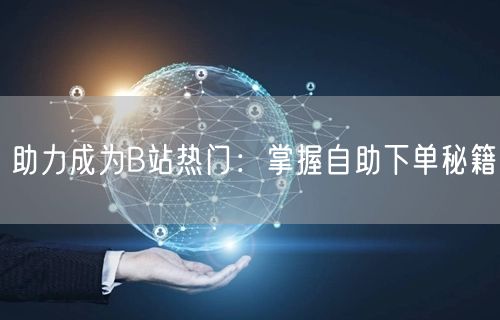 助力成为B站热门：掌握自助下单秘籍