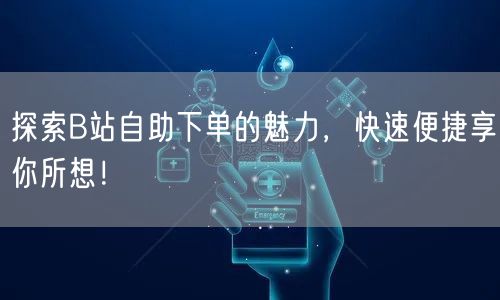 探索B站自助下单的魅力，快速便捷享你所想！