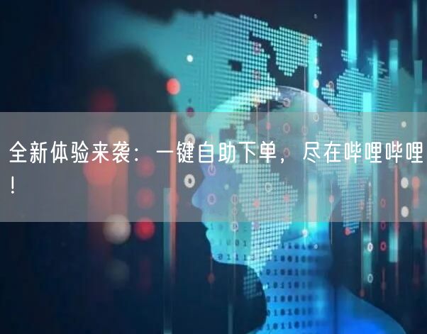 全新体验来袭：一键自助下单，尽在哔哩哔哩！