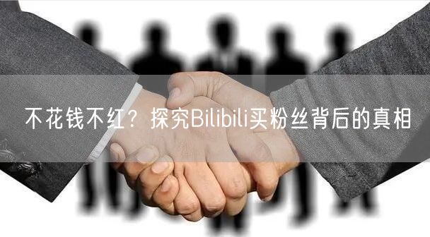 不花钱不红?探究Bilibili买粉丝背后的真相
