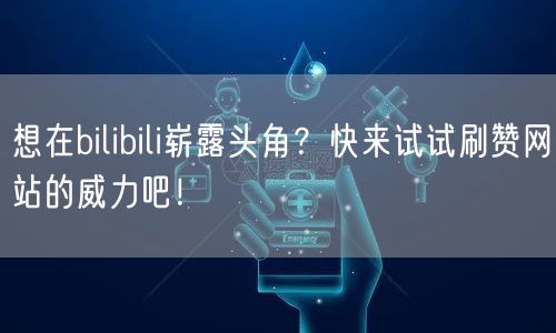 想在bilibili崭露头角？快来试试刷赞网站的威力吧！