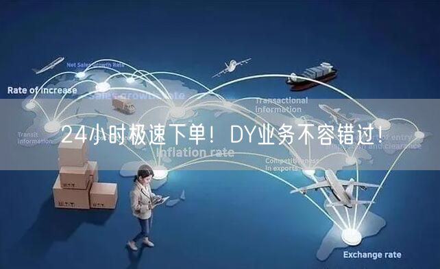 24小时极速下单！DY业务不容错过！