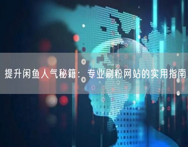 提升闲鱼人气秘籍：专业刷粉网站的实用指南