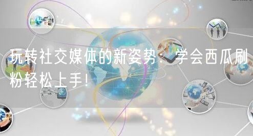 玩转社交媒体的新姿势：学会西瓜刷粉轻松上手！