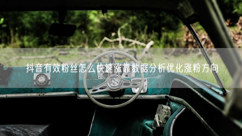 抖音有效粉丝怎么快速涨靠数据分析优化涨粉方向